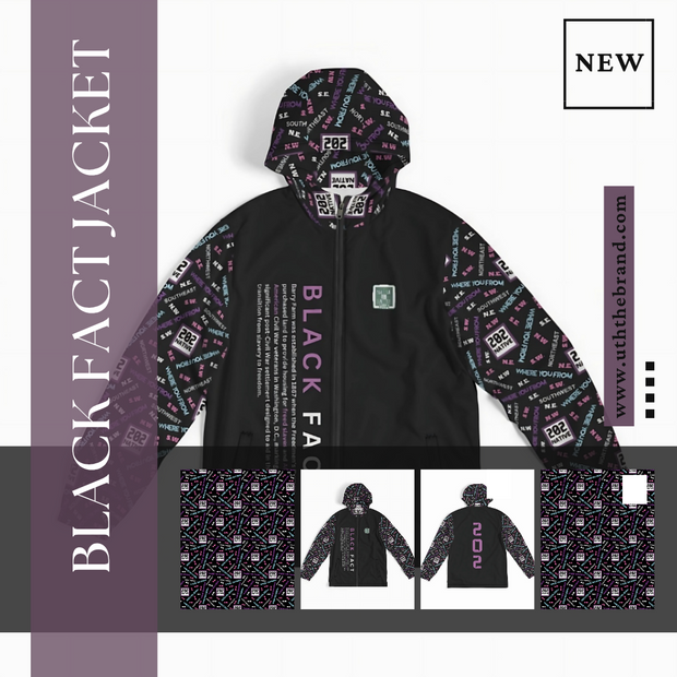 Black Fact Jacket (Purple)