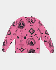 Secret Society Pink Men's Classic French Terry Crewneck Pullover