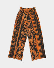 Orange English Women's High-Rise Wide Leg Pants