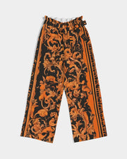 Orange English Women's High-Rise Wide Leg Pants